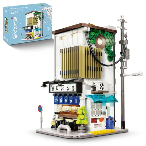Japanische Bäckerei (1108 Teile) - neue Version 2025 - Teekocher Baukasten mit 1108 Teilen, fördert Kreativität und Feinmotorik, ideal für Bau-Enthusiasten ab 14 Jahren.