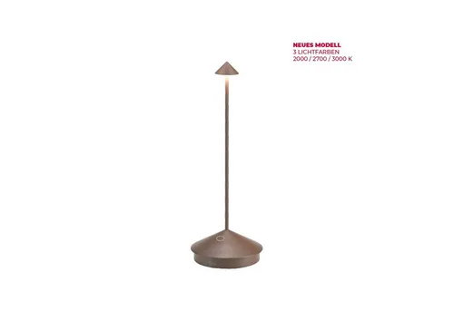 Zafferano Pina Lampe, Wiederaufladbare Tischlampe mit Touch Control - Tischlampe für Innen- und Außenbereich, dimmbar mit Touch Control und hoher Schutzart (IP54) für eine gemütliche Atmosphäre überall.