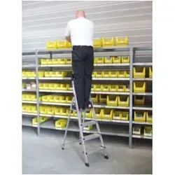 Euroline 22578 Stufenstehleiter mit Sicherheitsbrücke von euroline