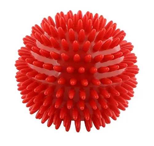 CanDo Massageball, Igelball, Noppenball, Durchmesser 9 cm, rot, 1 Stück