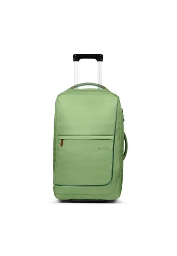Satch Flow 2 Rollen Kabinentrolley M 65 cm in Grün - Ideal für Reisen - Koffer mit 2 Rollen, leicht und wendig, bietet viel Stauraum und ist perfekt für Kurztrips oder als Handgepäck.