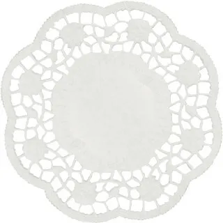 Teller- und Tassendeckchen 1000 Stück, rund Ø 10 cm weiss