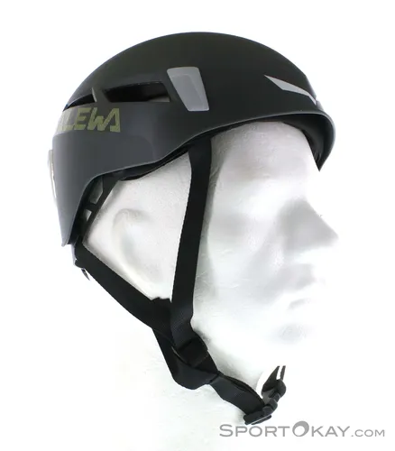 SALEWA PURA HELMET DARK GREY - Reithelm mit robuster Hartschale aus ABS und effektiven Stoßschutz durch EPS-Innenschale. Ideal für Sicherheit und Komfort, mit anpassbarem Verstellrad und Befestigung für Stirnlampe.