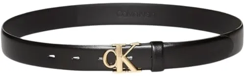 CALVIN KLEIN CK BUCKLE 30MM FIXED BELT Damen Ledergürtel von Calvin Klein