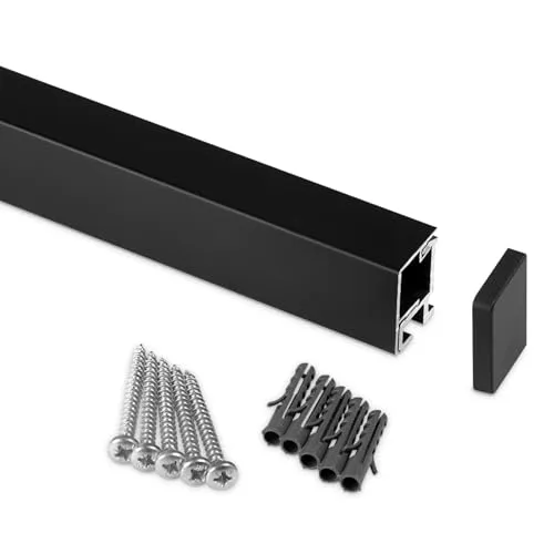Kesseböhmer Linero style Küchenreling schwarz 600 mm - Optimale Küchenorganisation - Kesseböhmer Linero style Küchenreling in edlem Schwarz für optimale Platznutzung. Das Aluminiumprofil lässt sich einfach montieren und mit weiteren Modulen kombinieren. Perfekt für eine stilvolle und organisierte Küche.