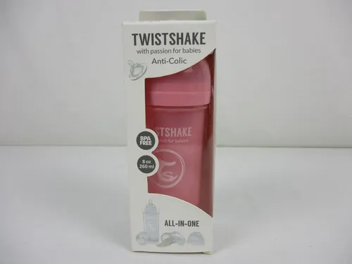 Twistshake Anti-Kolik-Babyflasche Rosa 260ml