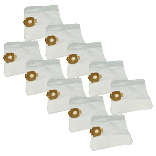 vhbw 50x Staubbeutel kompatibel mit Cleanfix S10, S 10 Plus Hepa, S10 Plus Staubsauger - 43cm x 41cm Weiß