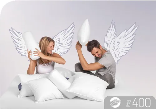 Schlafstil Baumwollkissen F400, Füllung: 100% Polyester, Bezug: 100% Baumwolle, hergestellt in Deutschland, allergikerfreundlich