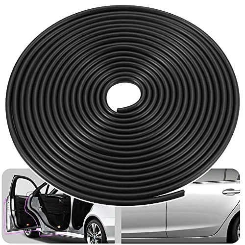 Kantenschutz für Autotüren,Kantenschutz, Gummidichtung, Schutz mit U-Form, Autoschutz, Türkantenschutz, passend für die meisten Autos(Schwarz, 32FT)