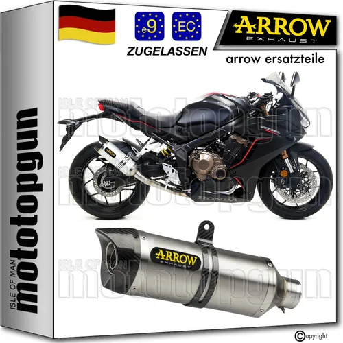 auspuff zugelassen titan c thunder arrow fur honda cbr 650 r 2021 21 2022 22