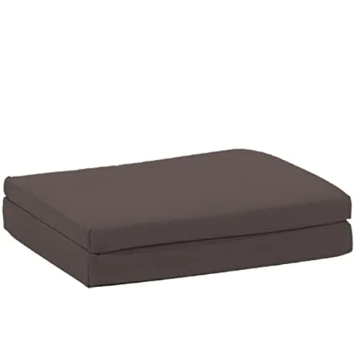 ELONEO Visko-Rückenkissen Sitzkissen mit Rückenlehne für Rollstuhl, Bürostuhl, Sofa, faltbar, grau