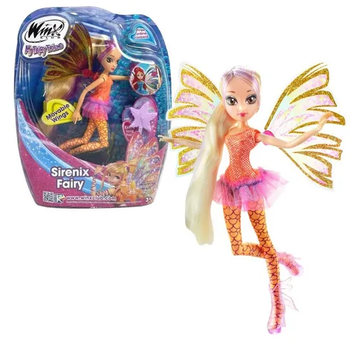 Winx Club Anziehpuppe Stella Sirenix Fairy - 28 cm - Anziehpuppe aus der Winx Club Serie, mit glitzerndem Outfit und langen Haaren. Ideal für kreative Rollenspiele und geeignet für Kinder ab 3 Jahren.