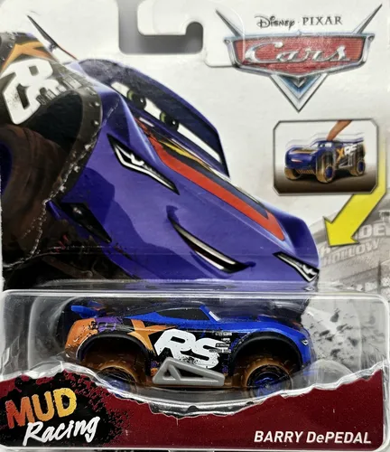 Barry DePEDAL Mud Racing Disney Pixar Modellauto Sammler Spielzeug NEU & OVP