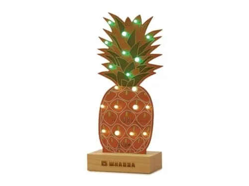 Whadda XL-Lötsatz - Ananas (WSXL107) - Lötgerät Zubehör, umfangreicher Set für kreative Lötprojekte mit einzigartigem Ananas-Design.