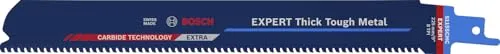 Bosch Professional 1x Expert ‘Thick Tough Metal’ S 1155 CHC Säbelsägeblatt (für Zäher Stahl, Gusseisen, Länge 225 mm, Zubehör Säbelsäge)