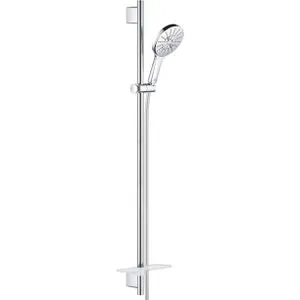 GROHE Brausegarnitur Rainshower SmartActive 130 - Duschbrausen mit 3 Strahlarten, inklusive langlebiger GROHE Long-Life Oberfläche für mühelose Pflege und stilvolles Design. Ideal für individuelles Duscherlebnis.