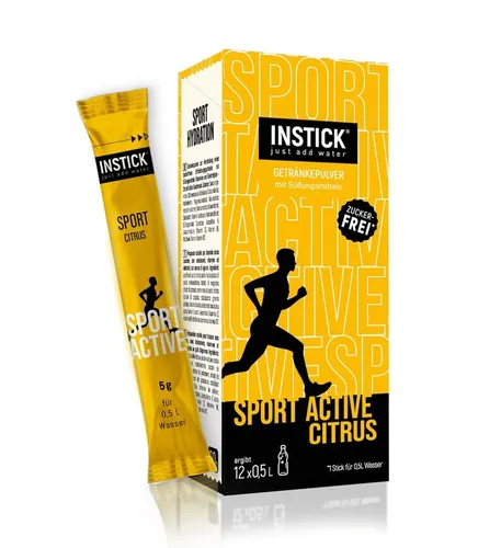 INSTICK Sport Active Citrus 12-er Packung (für 12 x 0,5 L)