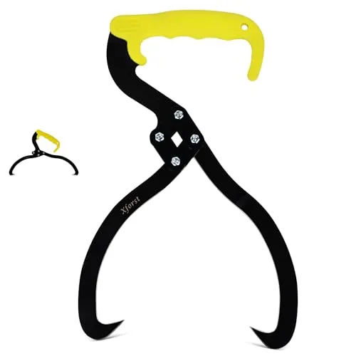 Xforst Handpackzange – Forstzange Holzgreifer Packzange Holzzange Stammheber Holzgreifzange – 300 mm Maulöffnung X-GF300