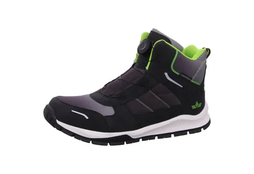 LICO COMFORTEX Jungen Knöchelschuh Akima schwarz-grau mit BOA-Drehverschluss - Wanderschuhe für Jungen mit kuscheligem Warmfutter und Tex-Membrane für optimalen Schutz vor Kälte und Nässe. Schnelles An- und Ausziehen dank praktischem BOA-Drehverschluss.