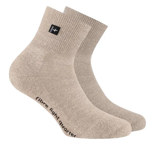 Rohner Wandersocke Fibre Light Quarter (Mischgewebe) beige - 1 Paar, Größe: 39-41