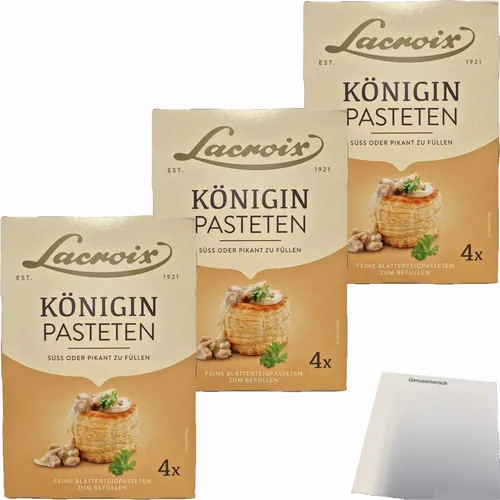 Lacroix 4 Königin Pasteten 3er Pack 3x100g Packung usy Block