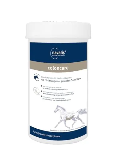 Navalis coloncare Horse Pulver | 1,2 kg | Ergänzungsfuttermittel für Pferde | Mit Probiotikum