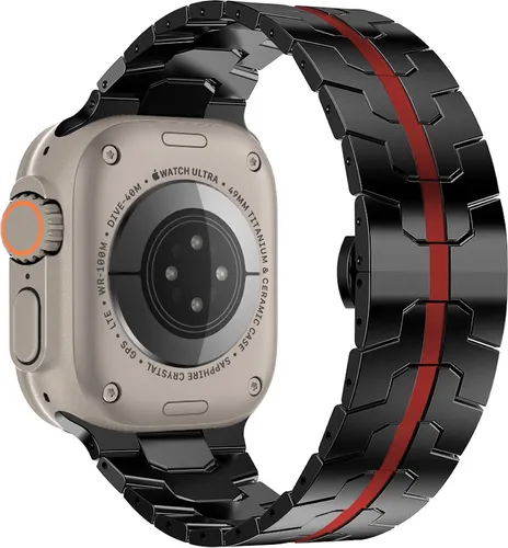 Hochwertiges Stahlarmband für Apple Watch Series 10 46mm und Ultra 1 + 2 - Exklusives Stahlarmband, passgenau für Apple Watch Series 10 und Ultra. Hochwertige Verarbeitung und modernes Design für einen stilvollen Look. Ideal für den täglichen Einsatz und als elegantes Upgrade.