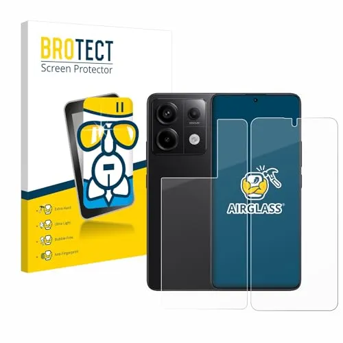 BROTECT Schutzglas für Xiaomi Redmi Note 13 Pro 5G (Display+Rückseite) Schutzfolie Panzer Folie Glas[Extrem Kratzfest, Anti-Fingerprint, Ultra-]