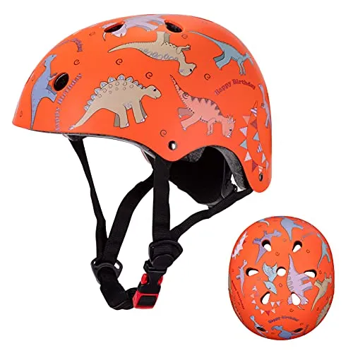 Kinderhelm 2 3 4 5 Jahr Jungen Mädchen | Kinder Fahrradhelm Skateboard Klettern Scooter Laufrad | Größe: 50-54 cm | Verstellbar Kinder Jugend Helm