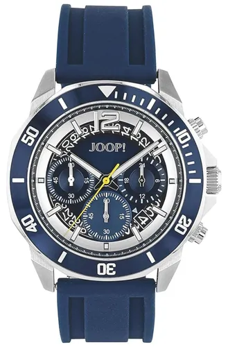 Joop! Herren-Armbanduhr 2100488 Edelstahl - Elegante Joop! Herren-Armbanduhr 2100488 mit Silikonband und Edelstahlgehäuse. Wasserdicht bis 10 bar, ideal für aktive Lebensstile. Ein stilvolles Accessoire mit präzisem TMI Uhrwerk, das Funktionalität und Design vereint.