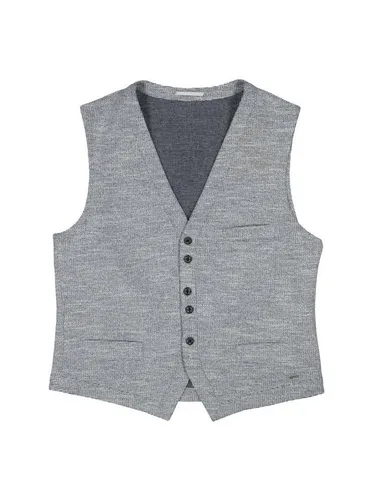 engbers Herren Weste 38399 - Mittelblau Größe 52 - Elegante Herren Weste aus hochelastischem italienischem Garn, perfekt verarbeitet für einen stilvollen Look in Sakkos.
