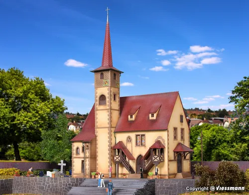 Vollmer 43769 Dorfkirche Ditzingen Bausatz H0 von Vollmer