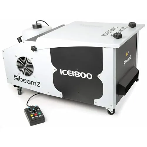 BeamZ ICE1800 MKII Bodennebelmaschine - Low Fog Machine, 1800 Watt Bodennebler, Rauchmaschine, Boden Nebelmaschine für Hochzeiten, Konzerte, Bühnenveranstaltungen und Partys