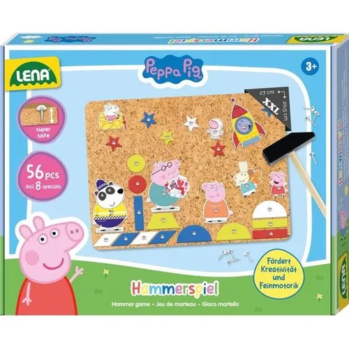 Lena Hammerspiel Peppa Pig, Faltschachtel (65837) von LENA