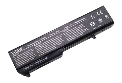 vhbw Akku kompatibel mit Dell Vostro 1310, 1320, 1520, 2510, 510 Notebook (4400mAh, 11,1V, Li-Ion)