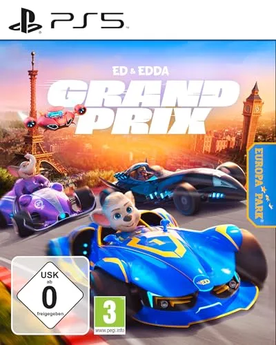 Ed & Edda: Grand Prix - Racing Champions für PS5 - Rasantes Rennspiel für die ganze Familie auf PlayStation 5, mit lokalem Mehrspielermodus für bis zu 4 Spieler und individuellen Charakteren für abwechslungsreiche Rennen.