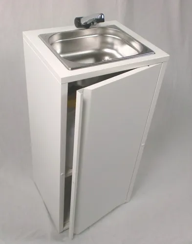 Mobiles Handwaschbecken Warmwasser Kaltwasser 85°C - Praktisches, mobiles Handwaschbecken für den flexiblen Einsatz. Ideal für Verkaufsstände und Imbisse. Kein Wasseranschluss nötig – einfach Wasser einfüllen und loslegen!