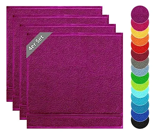 Lashuma Küchentücher 4er Set in lila von Lashuma