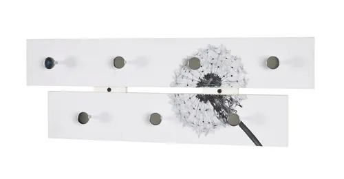 HAKU Möbel Garderobenleiste chrom mit Motiv