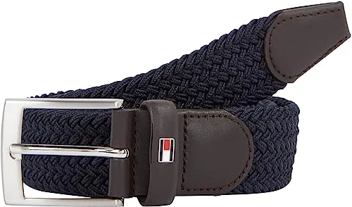 Tommy Hilfiger New Adan Herren Gürtel 3,5 cm in blau von Tommy Hilfiger