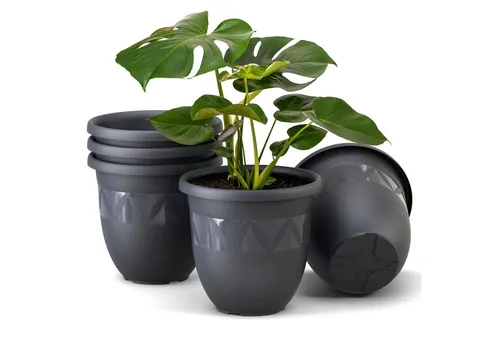 Plastard Pflanzkübel 3er, 5er, 10er Sets, Blumentop, Übertopf, Pflanztopf 15 - 40 cm (5 St), frostbeständig, UV-beständig, witterungsbeständig, langlebig