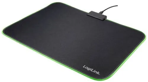LogiLink ID0183 Gaming-Mauspad Beleuchtet Schwarz