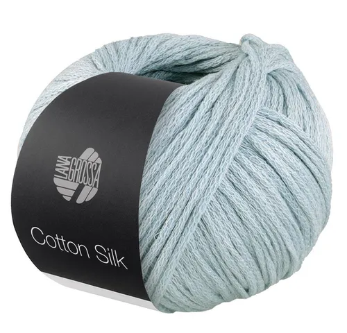LANA GROSSA COTTON SILK Häkelwolle, 140 m (Edles Effektgarn aus Maulbeerseide gefüllt mit Baumwolle), 50 g