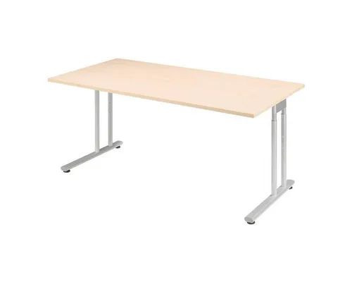 Schreibtisch PALENQUE, C-Fuß, Rechteck, B 1800 x T 800 x H 720 mm, Ahorn - Moderner Schreibtisch PALENQUE mit stabilem C-Fuß-Design, ideal für Ihr Büro oder Homeoffice. Maße: B 1800 x T 800 x H 720 mm, aus hochwertigem Ahorn gefertigt.
