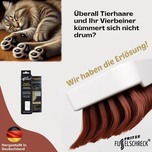 Fusselbürste Fusselschreck® Kleiderbürste, Textilbürste Katzenhaare Hundehaare