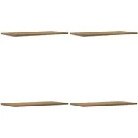 vidaXL Wandregale 4 STK. Artisan-Eiche - Hochwertige Wandregale aus robustem Holzwerkstoff, ideal für stilvolle Aufbewahrung und Präsentation in jedem Raum.