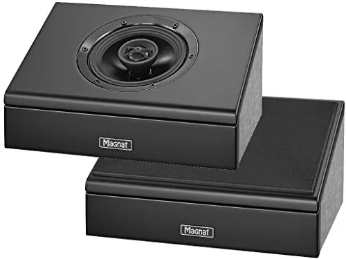 Magnat Cinema Ultra AEH 400-ATM Paar Surround-Lautsprecher - Surround-Systeme mit Dolby Atmos Technologie für ein immersives Klangerlebnis in Ihrem Heimkino, elegante schwarze Ausführung.