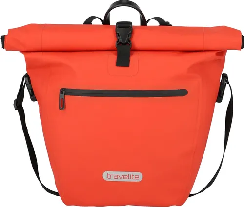 Travelite Basics Plane Fahrradtasche 41 cm - Königsblau - Fahrradtasche aus wasserfestem Plane-Material, ideal für Ausflüge und Einkäufe, mit praktischem Gurt und einfacher Montage am Rad.