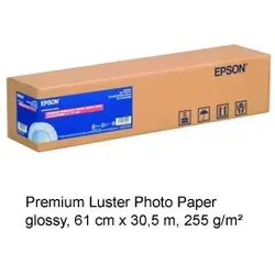 Premium Papier semiglossy Rolle 250g/m2 61 cm x 30,5 m in schwarz von Epson