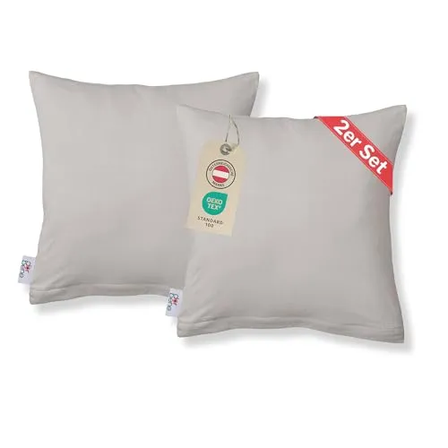 DarBene Kissenbezug 40x40 cm (2er Set Kissenbezüge Jersey)
